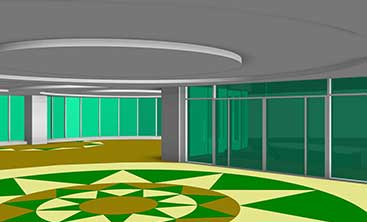 BIM Model for eye hospital Indoor View