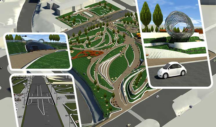 3D BIM Modeling of Public Park