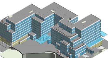 Architectural BIM Model mixed use Building