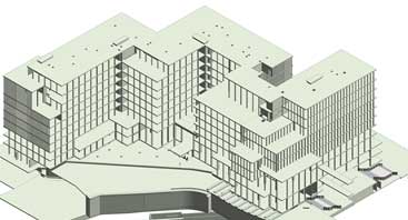 Structural BIM Model mixed use building