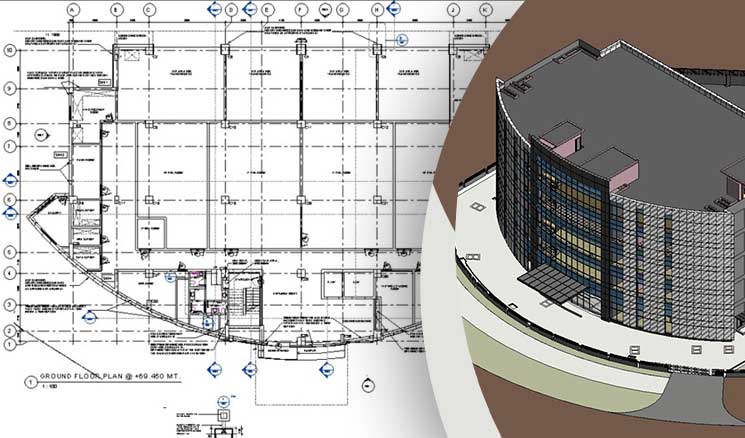 Coordinated 3D BIM Model Data Center Building