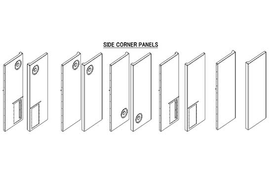 Tank Side Corner Panels