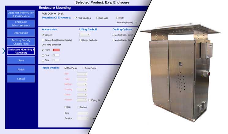 configurator explosion protection panel