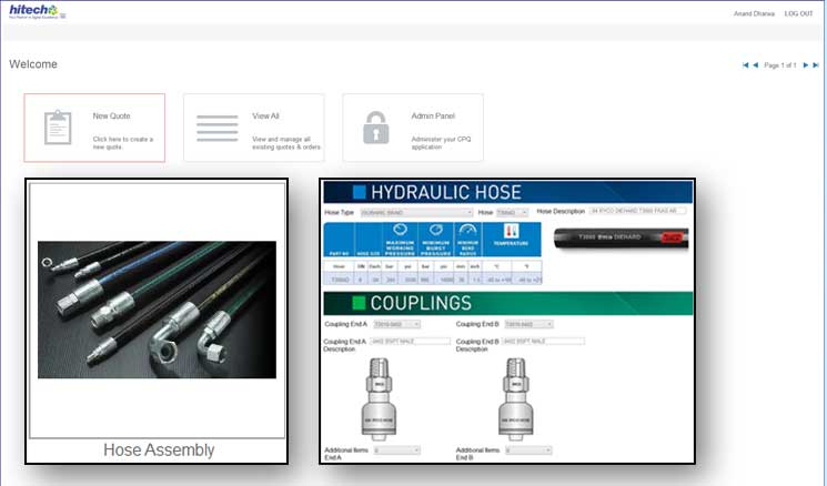 hydraulic hose configurator