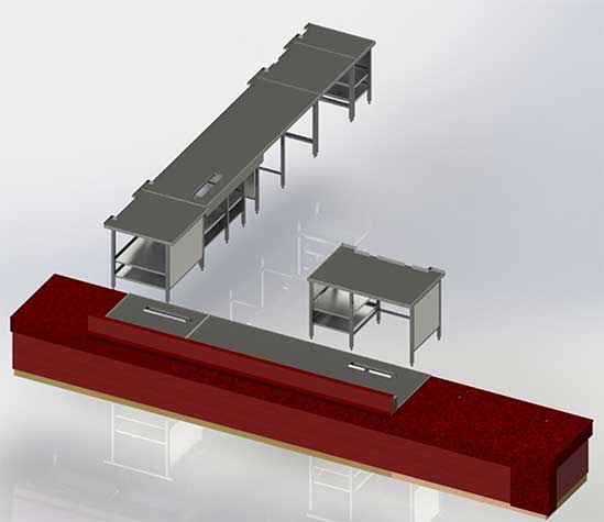 CAD Customization Retail Store Furniture