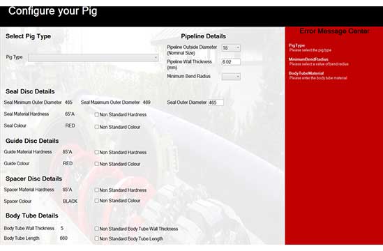 DriveWorks Configurator for PIG