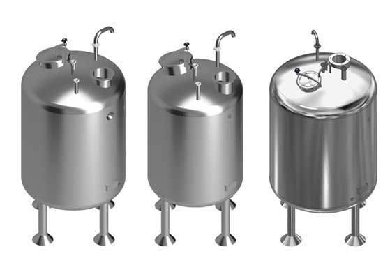 Customized 3D Model of SS Process Tanks