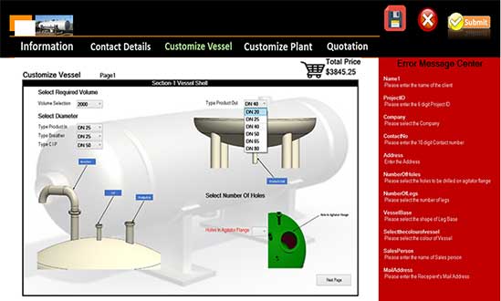 CAD Configurator for Pressure Tank