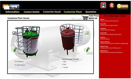 Plant Vessel Design Customization