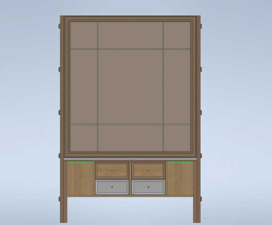 Library Unit 3D Model