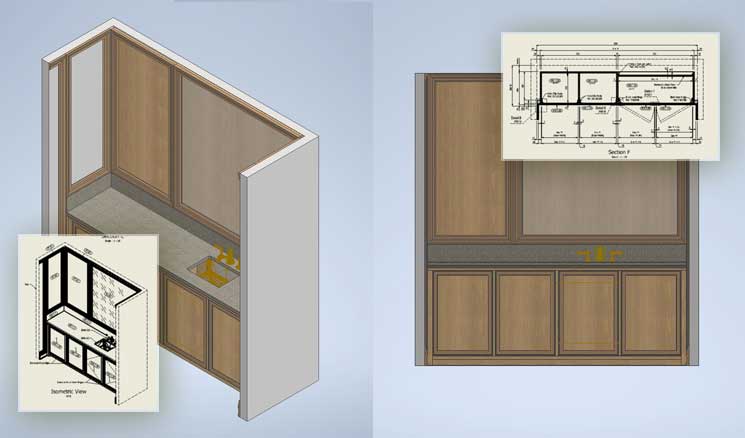 CAD Drafting Marine Furniture