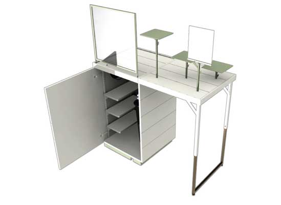 3D Assembly Model of Display Furniture