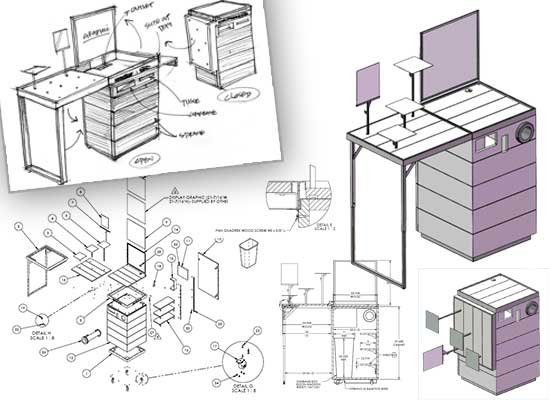 Display Furniture Manufacturing Drawings