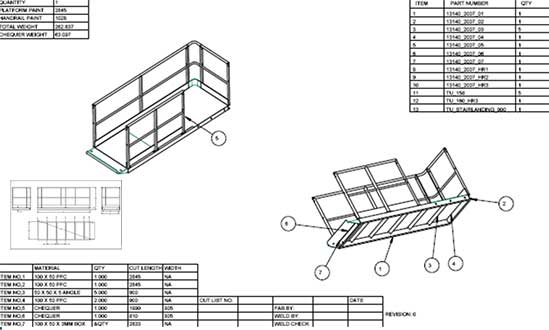 Handrail CAD Drawings