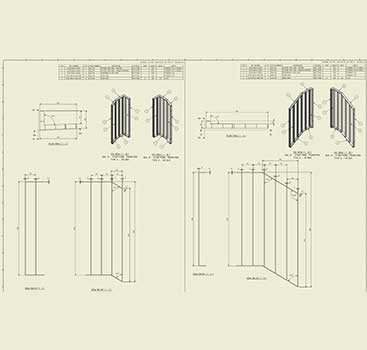 Manufacturing CAD Drawings for Balustrades