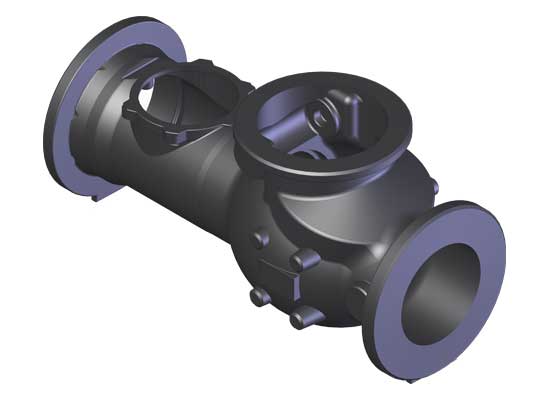 Casting Component 3D CAD Model