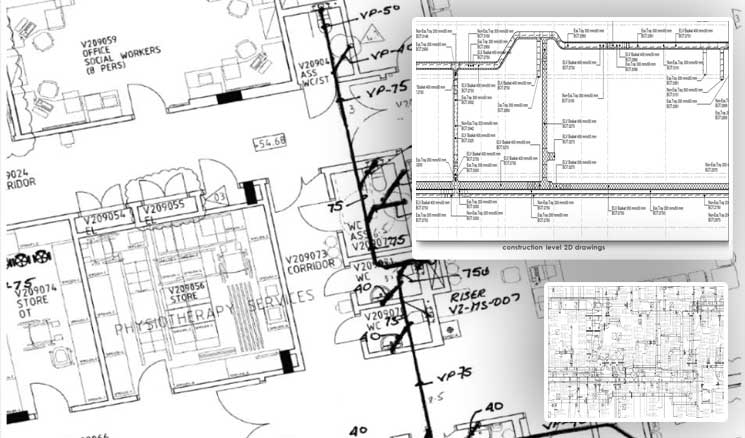 2D CAD Drawings for Hospital Building