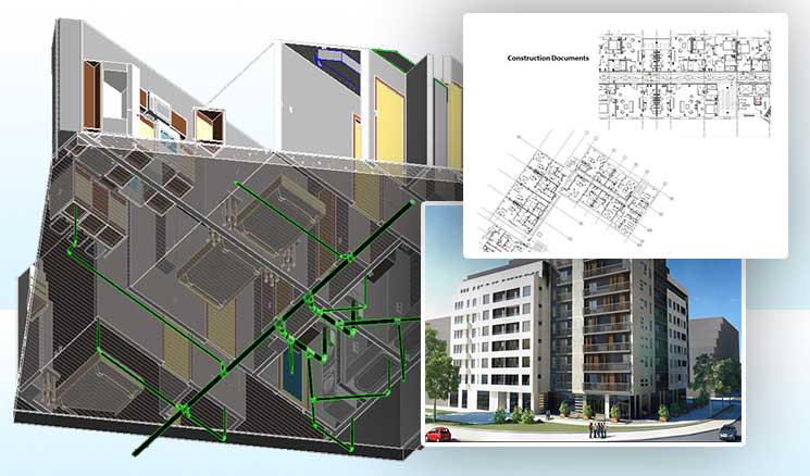 MEP BIM Services for Residential Building