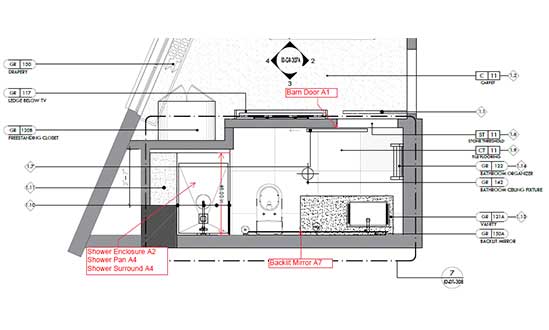 Bathroom Architectural Drawings