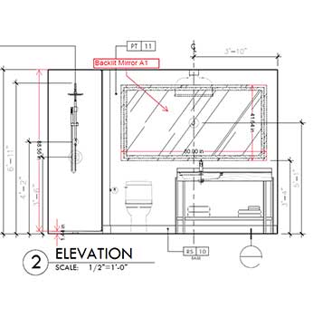 Bathroom Elevation Drawings