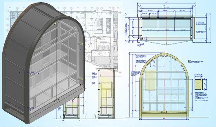 MillWork CaseWork shop drawings furniture manufacturers