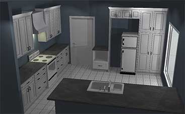 Kitchen Cabinet 3D CAD Models