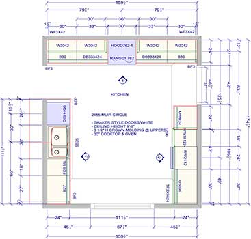 Kitchen Cabinet Shop Drawings