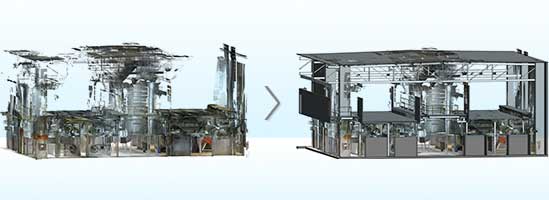 Point Cloud to 3D CAD Revit Model