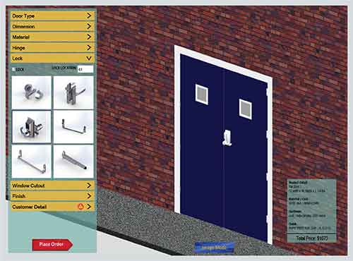 3D Door Component Configuration