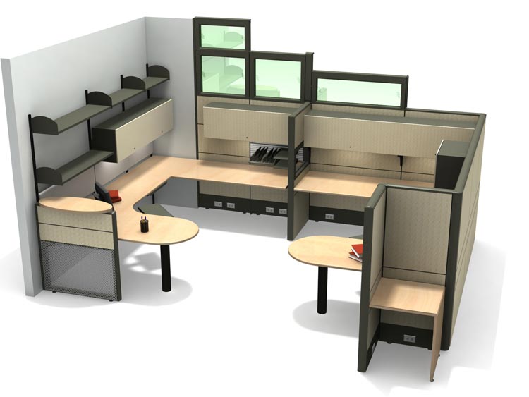 Office Furniture Rendering