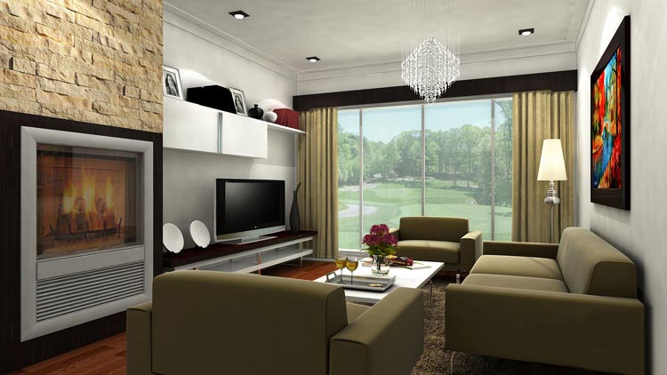 3d Rendered Interior View
