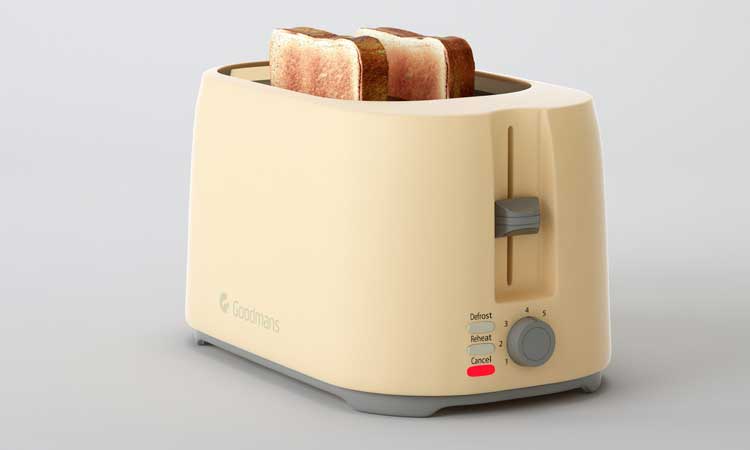 Toaster 3D Rendering