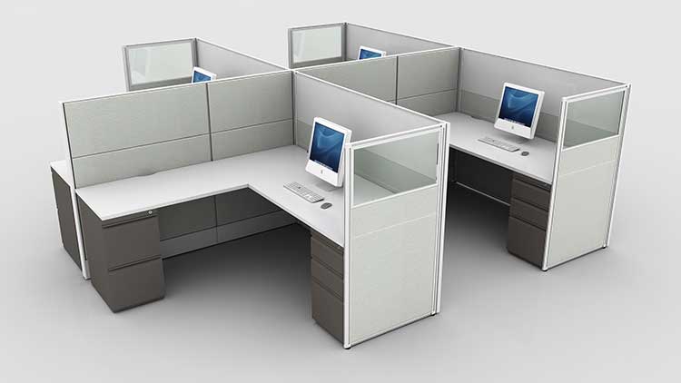 Corporate Office Furniture 3D Rendering