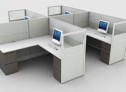 Corporate Office Furniture 3D Rendering