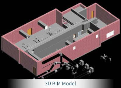 Intelligent BIM with LOF 300 using Revit - 3D BIM Model