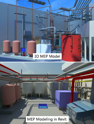 MEP 3D Modeling & Clash Detection for Plant Room, Europe