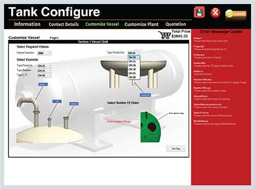 CAD Configurator for Pressure Vessel
