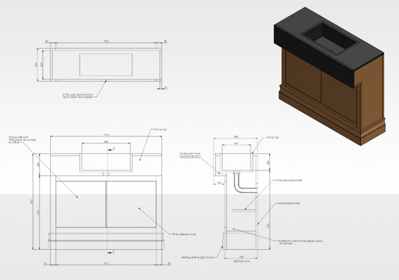 cabinet shop drawings