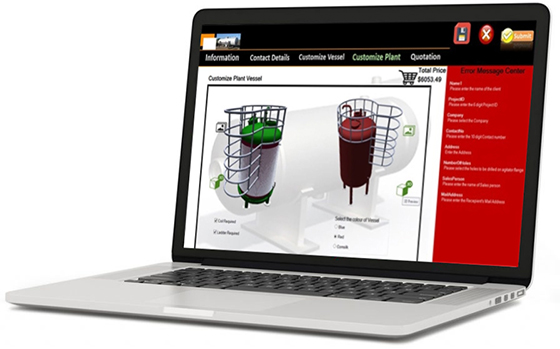 Product Configurator for Pressure Tank