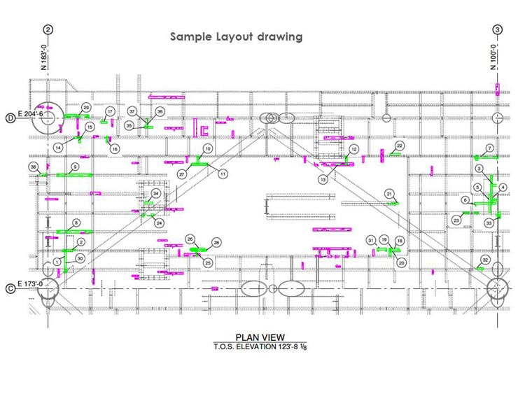 Structural Layout Drawing