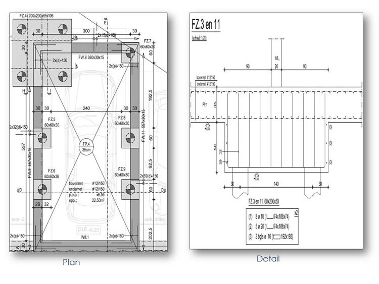 Rebar Drawings and Detailing