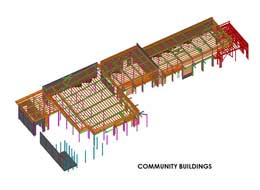 Revit Structure Design of Community Building