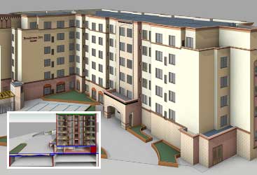 3D BIM Modeling for Hotel Building