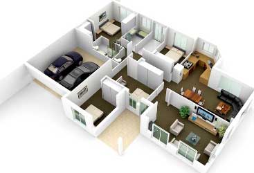 3D Floor Plan Design for LOW Rise Building