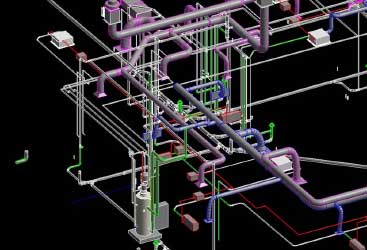 2D to 3D MEP Conversion for Commercial Building