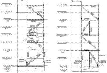 CAD Shop Drawing of Stair Tower