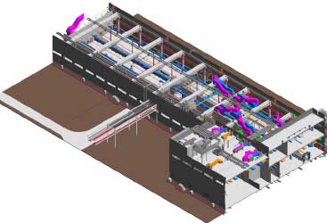 MEP Model for Biscuit Factory Building