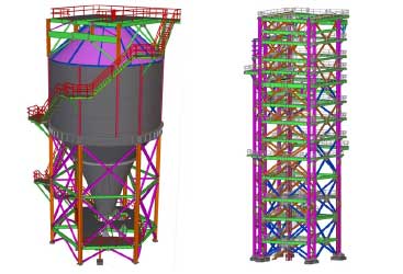 Steel Detailing for Boiler Supporting Structure
