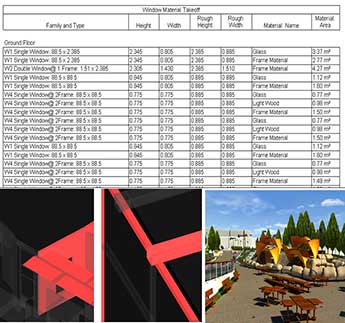 Windows Material Take off and Clash Detection