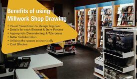 Millwork Shop Drawings for Appealing Designs of Retail Shops